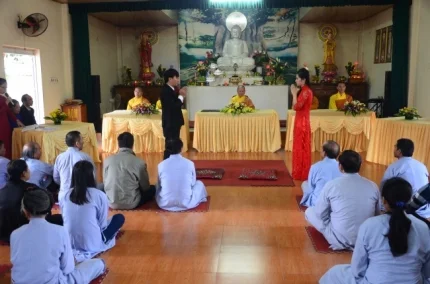 Chùa Giai Lam - Tịnh Pháp tổ chức lễ hằng thuận cho đôi bạn trẻ